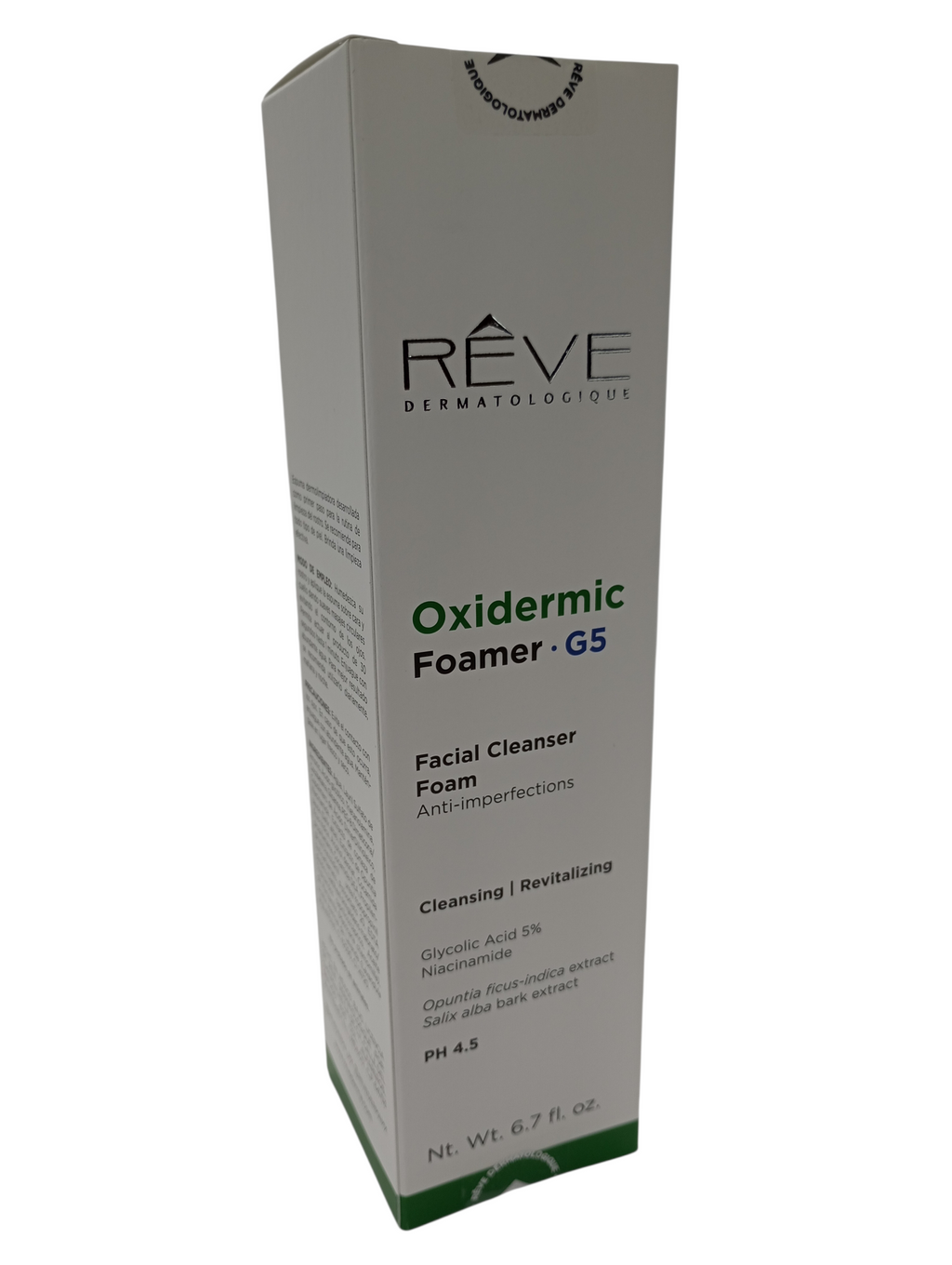 Oxidermic Espuma G5 Dermolimpiadora Facial Vegana 200ml Piel Sensible Acneica