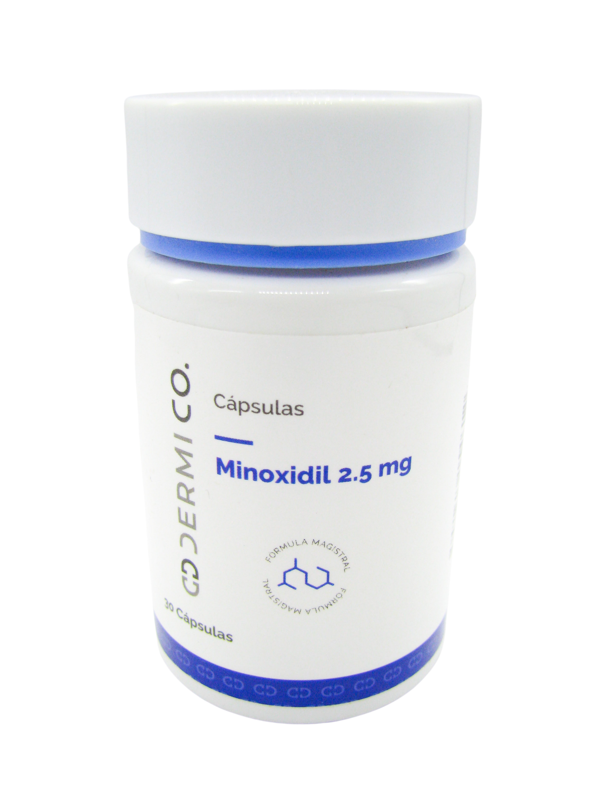 Minoxidil 2.5mg. caps 30 Dermico